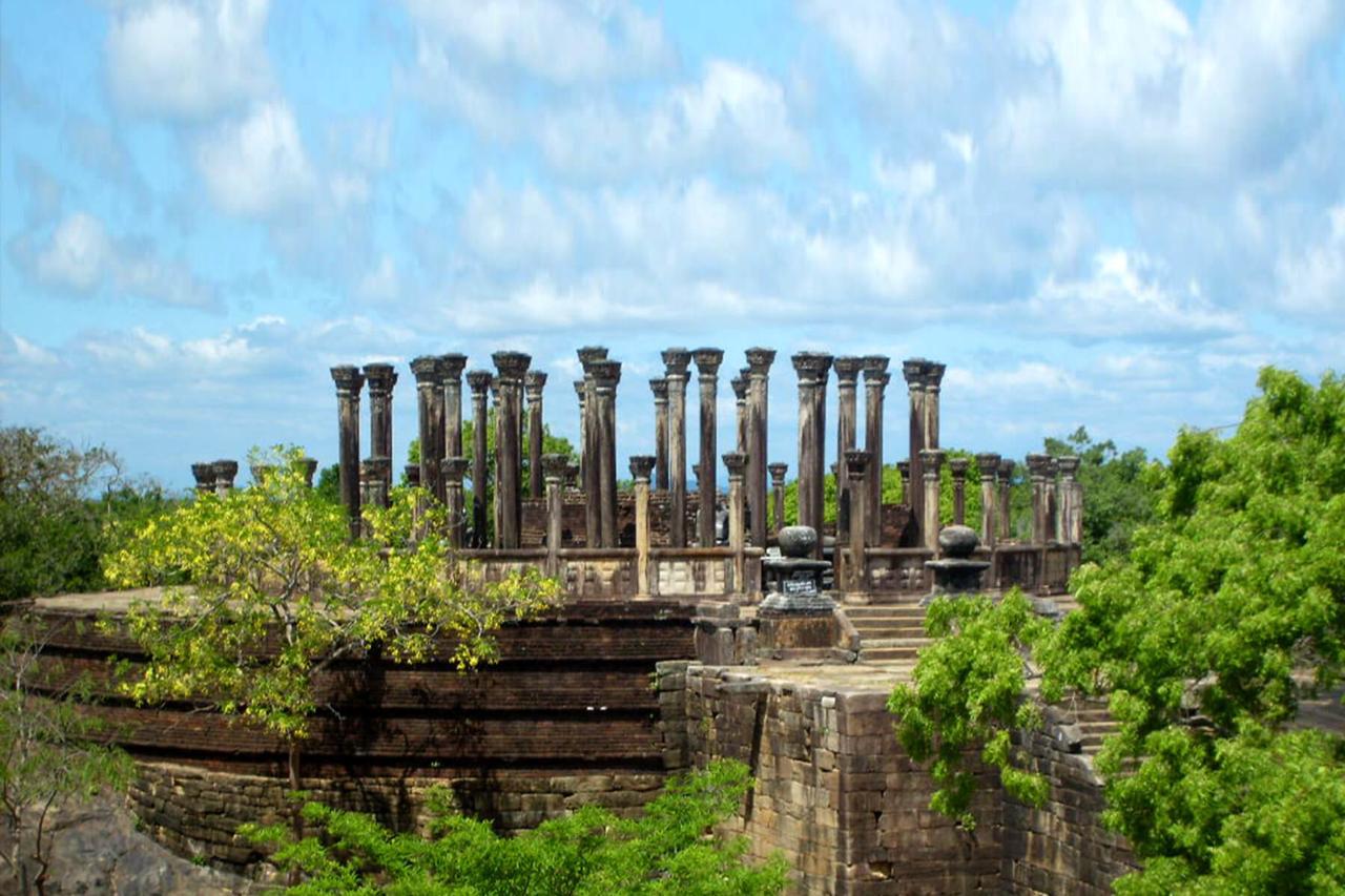 Historical ruins in Polonnaruwa